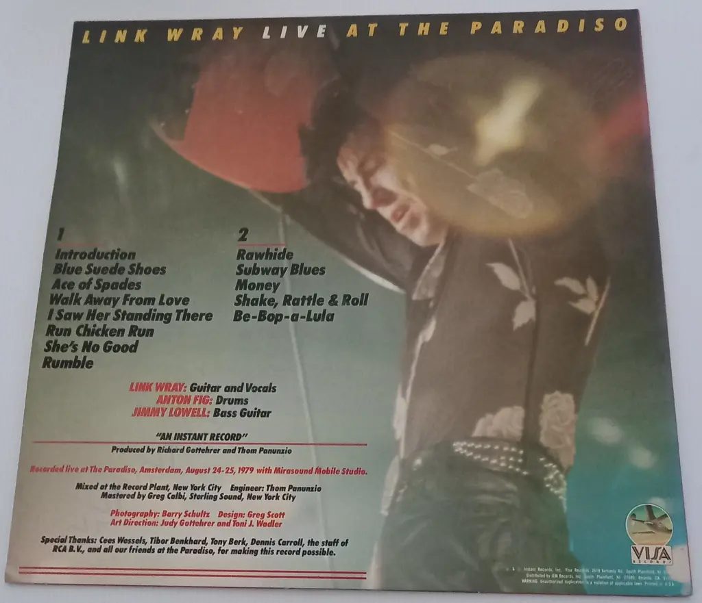Link Wray, Link Wray Live At The Paradiso Image 1++
